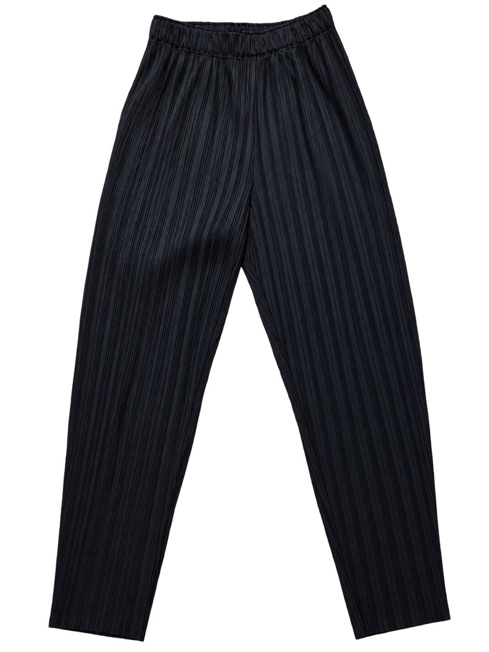 Issey Miyake Black Pleated Wide-Leg Jogger Pants